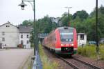 7.8.2010 8:27 DB AG Baureihe 612 630 und Baureihe 612 631 als RE ,,Bder-Express'' aus Adorf (Vogtland) nach Leipzig Hbf bei der Einfahrt in den Bahnnhof Oelsnitz (Vogtland).