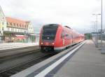 Hier 612 065 als RE 3047 von Lichtenfels nach Hof Hbf., bei der Einfahrt am 18.8.2010 in Hof Hbf.