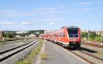 4.9.2010 16:00 DB AG Baureihe 612 678 und 612 xxx aus Chemnitz Hbf/Zwickau (Sachsen) Hbf nach Gttingen bei der Ausfahrt aus Gera Hauptbahnhof.