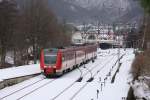 612 014 und 612 107 mit dem RE3608 von Halle nach Hannover am 02.01.2011 bei der Ausfahrt von Bad Harzburg.