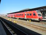 8.3.2011 10:17 DB AG Baureihe 612 020 als RE aus Dresden nach Nrnberg wurde an diesem Tag in Hof (Saale) Hbf eingestzt, da zwischen Plauen (Vogtland) Oberer Bahnhof und Hof (Saale) Hbf SEV bestand.