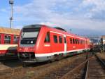 612 616-3/612 116-4 auf Bahnhof Liberec (Tschechien) am 11-7-2007.