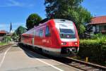 612 581 nach Oberstorf (RE 3937) im Bf Fischen/Allgu - 16.07.2011