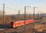 DB 612 133 + 612 144 als RE 3626 von Altenburg nach Erfurt Hbf, in Erfurt Linderbach; 28.12.2011