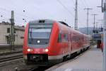 DB 612 120 nach Gieen in Koblenz Hbf am 28.1.2012 