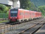 612 050 mit dem RE 17 auf dem Weg von Hagen nach Kassel-Wilhelmshh am 24.08.2012in Arnsberg-Oeventrop