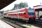 612 079 wartete am 21.08.2012 in Lindau am Bodensee auf ihre Rckleistung nach Ulm.