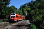 612 654 als RE 3414 aus Bayreuth Hbf nach Nrnberg Hbf bei Velden (b.