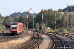 „Nachschuss“ auf 612 508 vor der stlichen Ausfahrsignalgruppe von Luitpoldhtte.