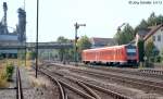 612 558 hat als RE Nrnberg am 5.9.12 gerade die Bahnsteige von Sulzbach-Rosenberg Htte passiert.