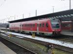 612 094 steht hier als RE nach Lichtenfels im Hofer Hbf, 22.03.13.