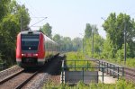 612 555 und 612 058 mit dem RE 3787 nach Dresden Hbf, bei der Durchfahrt in Zwickau Plbitz.