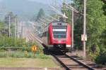 612 555 und 612 058 mit dem RE 3787 nach Dresden Hbf, hier im Nachschu bei der Durchfahrt in Zwickau Plbitz.