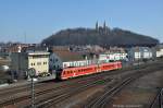 612 151 (95 80 0612 151-0 D-DB) als Rangierfahrt am 08.03.2013 in Schwandorf