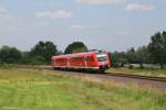 612 557 als RE 3522 am 07.07.2013 bei Rothenstadt.