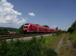 612er Doppelpack am 23.07.13 auf der Allgubahn bei Waltenhofen