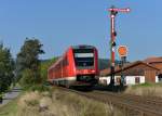 612 482 als RE nach Furth im Wald am 30.09.2013 bei Kothmailing.