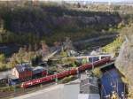 Zwei 612er Einheiten als RE 3788 Dresden - Nrnberg haben im Plauenschen Grund die Weieritz berquert und passieren gerade den ehemaligen Bahnhof (bzw.