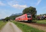 612 083 als RB 57671 (Immenstadt - Oberstdorf) in Altstädten (Allgäu) am 15.08.13