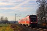 612 066 DB Regio bei Staffelstein am 17.12.2013.