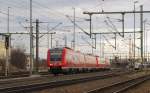 DB 612 031 als RE 3706 von Altenburg nach Wrzburg Hbf, am 07.02.2014 bei der Ausfahrt in Weimar.