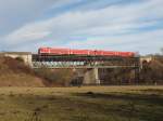 612er auf der Lechbrücke bei Kauferring,06.01.2014