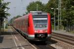 612 624 und ein weiterer 612 durchfahren als RE 3331 Saarbrücken - Mainz den Haltepunkt Heidesheim, 21.06.2014