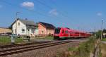 612 592 und 612 157  Landkreis Hof  passieren am 16.07.2014, mit dem RE 3456, den Block Niederhohndorf.