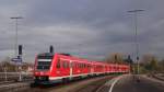 612 058 fährt als RE nach Lindau/Obertdorf in den Bf Kempten ein. Oktober 2014. 