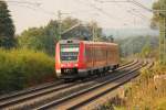 612 658 DB Regio bei Staffelstein am 25.09.2011.