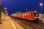 Doppeltraktion 612 im Bahnhof von Halberstadt nach Halle Saale HBF am 21.03.2015