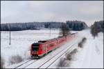 612 088 mit RE 32748 bei Schwabhausen (25.01.2007)