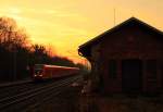 612 094 DB Regio in Michelau/ Oberfranken am 28.12.2015.