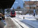 612-078 trifft 02.03.06 Mittags mit dem RE nach Lindau im Bahnhof Immenstadt ein