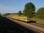 Der 719 002 am 27.04.2018 unterwegs bei Ramelsbach.