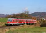 Nebenbahn Neunkirchen (am Sand) - Simmelsdorf-Httenbach:  614 047/048 nahe Rollhofen.