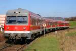 Nebenbahn Neunkirchen (am Sand) - Simmelsdorf-Httenbach: 614 047/048 erreicht von Simmelsdorf-Httenbach kommend den Haltepunkt Rollhofen.