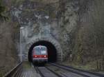 614 043 bei der Einfahrt in den Hp Velden (b.