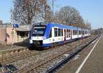 620 176 (VT176) der BRB am 03.12.20 bei der Einfahrt in den Bahnhof Kaufbeuren.