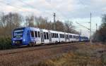 Am 09.12.14 rollten 3 Coradia Lint durch Burgkemnitz Richtung Bitterfeld.