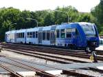 Es hat  gevlexxt  in Viechtach. 125 Jahre Länderbahn.Zu Gast war auch das neueste Mitglied der Länderbahnfamilie ein zweiteiliger Lint(622 418)der von jeden ausgiebigst beschnuppert werden konnte.Vlexx verbindet ab den Fahrplanwechsel im Dezember 2014 von Mainz aus alle grösseren Städte im Umland.20.07.2014.