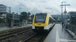 622 952 der SWEG mit Fronttext A im Bwegt Anstrich am 22.8.2021 in Aalen Hbf