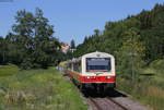 VT 411 und VS 250 als RB 22281 (Münsingen-Engstingen) bei Marbach 1.7.18