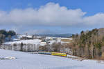 VT 08 + VT 07 am 19.02.2017 bei Ruhmannsfelden. 