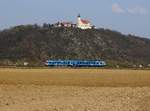 Der 628 423 als RB nach Neufahrn Niederbayern am 01.04.2017 unterwegs bei Sand.