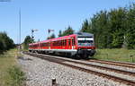 629 002-6 und 628 573-8 als IRE 3213 (Neustadt(Schwarzw)-Ulm Hbf) in Löffingen 7.8.17