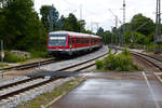 628 264 verlässt den Bahnhof Crailsheim Richtung Norden 30.05.2015