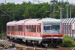 DORTMUND, 03.05.2018, 628 518, ein Relikt vergangener Tage, einsam und verlassen abgestellt in Dortmund Hbf