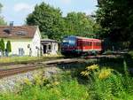 628 501 als RB22715 kurz vor Lindau-Hbf; 180908