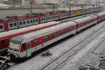 SyltShuttle Plus 628 495  Tinnum , abgestellt in Aschaffenburg Hbf, 24.1.19.